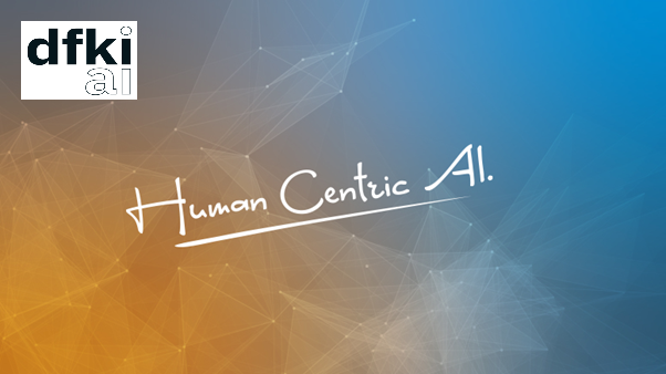 An image with DFKI logo and an inscription Human Centric AI.